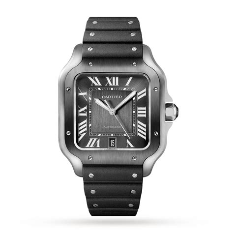 cartier santos de cartier automatic large|cartier santos large for sale.